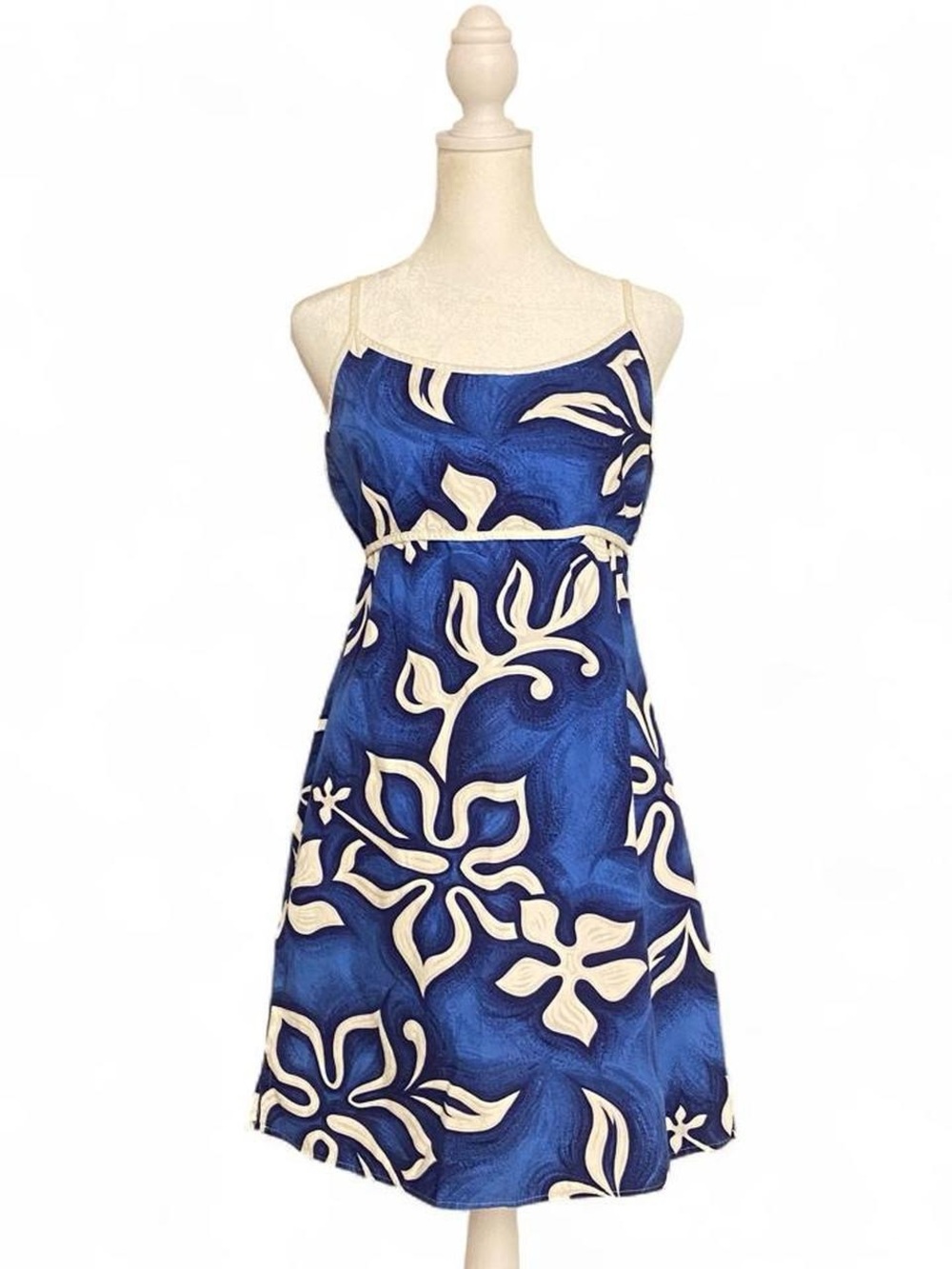 Y2K Tagrag Babydoll Floral Blue Mini Dress